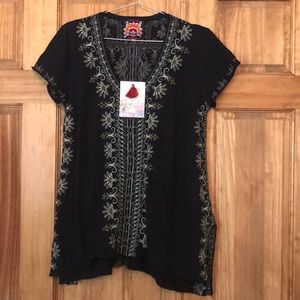Johnny Was embroidered tunic